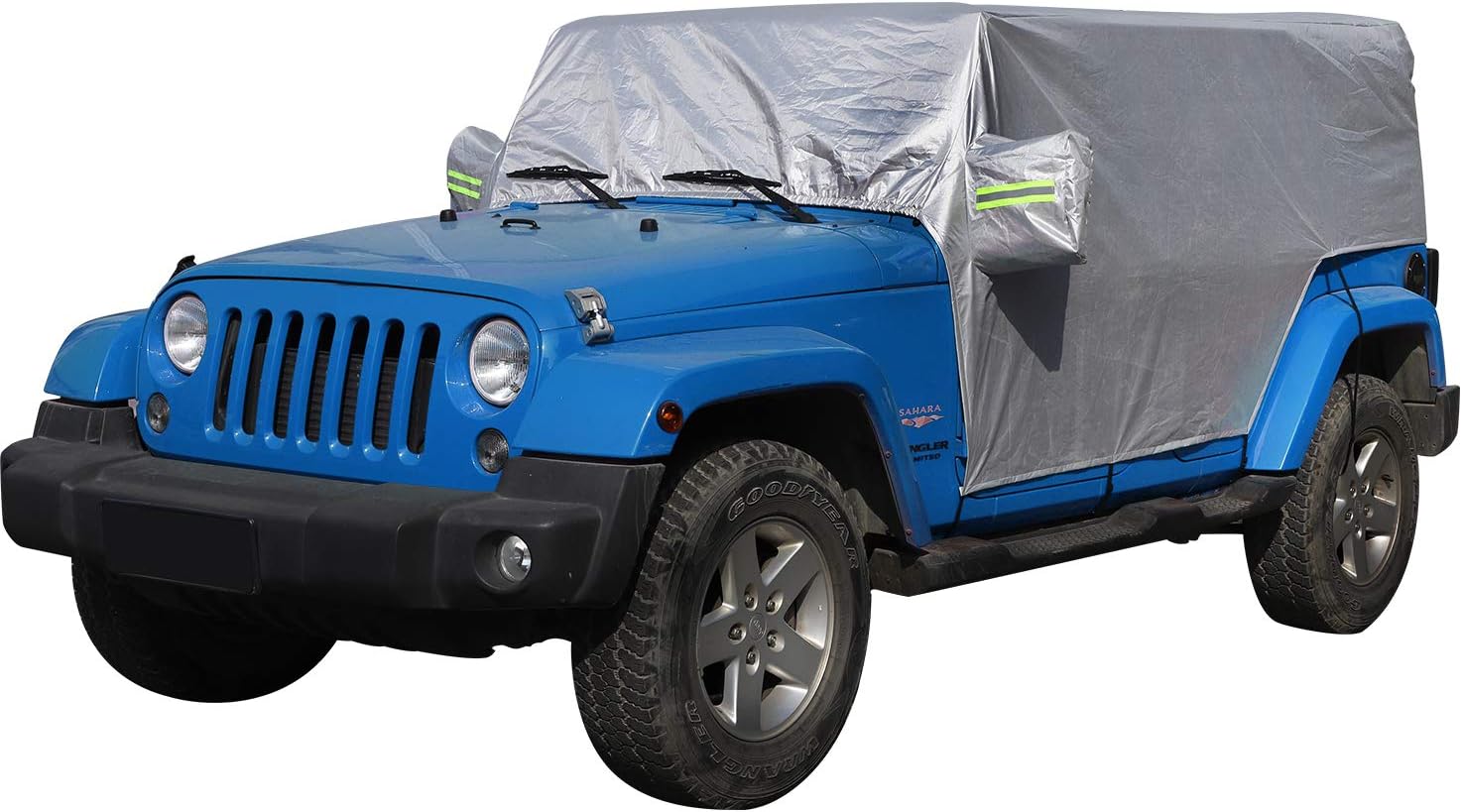 Super Cheap 🛒 JeCar Waterproof Car Cover, Indoor Outdoor All Weather Tail Cover UV Protection for 2007-2021 Jeep Wrangler JK JL 4-Door Sport Sahara Rubicon X
