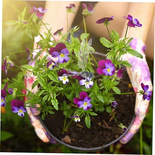 Miniatura 8 de Modelo de metal para exteriores, decoración colgante para exteriores, decoración de pared de animales de animales, decoración de pared de libélula