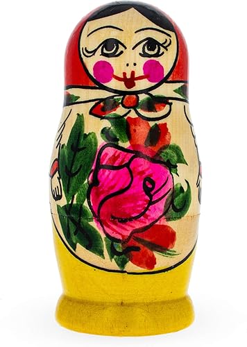 Miniatura 3 de BestPysanky Juego de 4 muñecas tradicionales de madera semyonov de 4 pulgadas