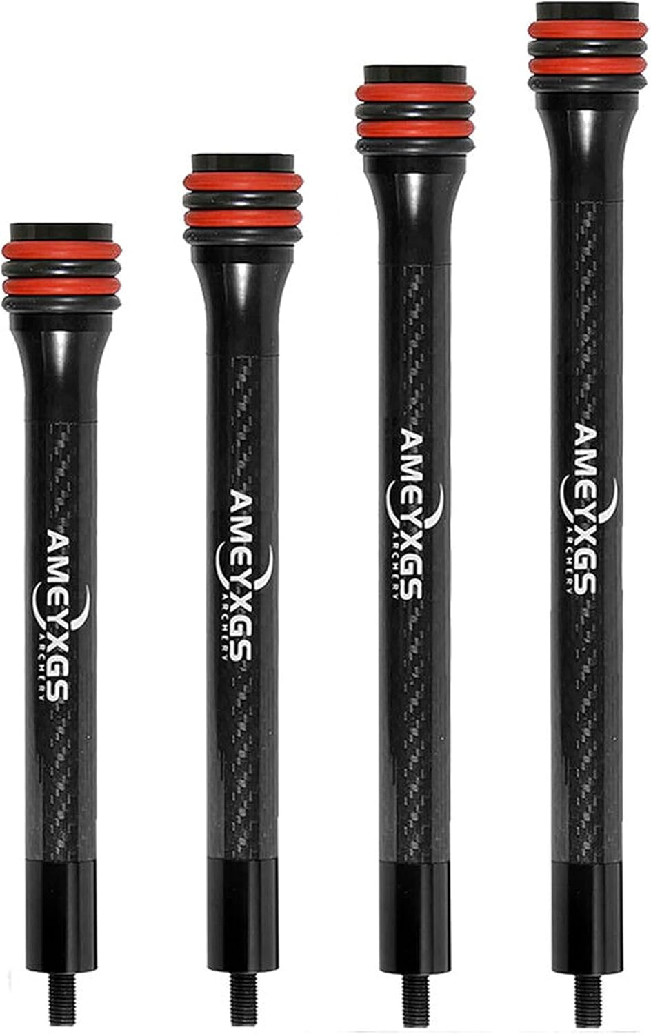 6/8/10/12 Inch Bow Stabilizer Balance Bar Rod Carbon Fiber Rod for Compound Bow Recurve Bow Vibration Reduction Archery Hunting Target Shooting Accessories