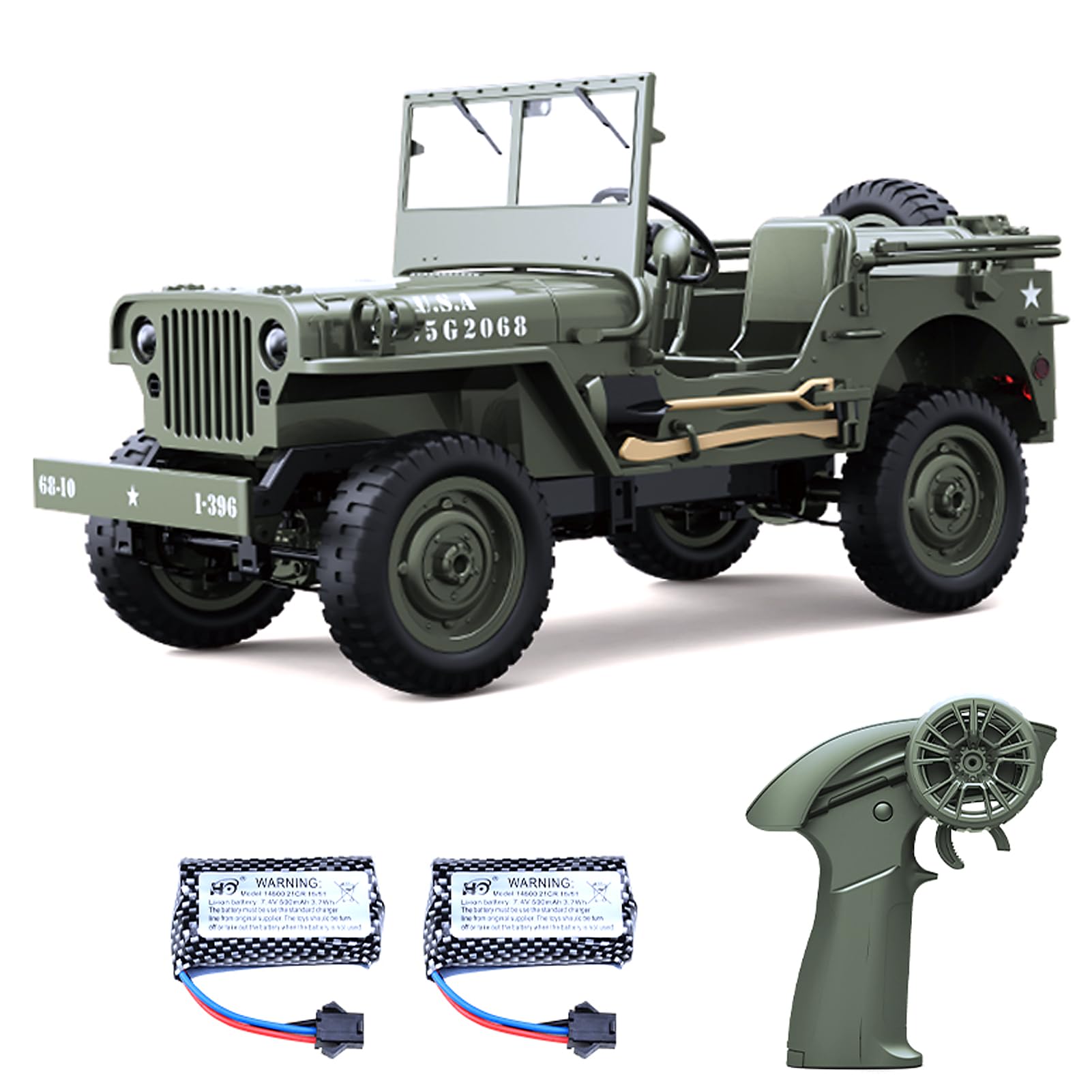 Amazon.com: Dodoore RC Military Truck RC Crawler, 1:10 Scale