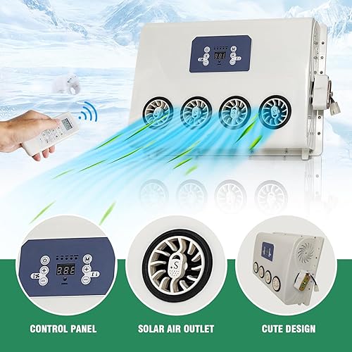 Miniatura 39 de Aire acondicionado dividido universal Nueva energía eléctrica automotriz AC unidad 12V 6600 BTU para camiones, semircamiones, RV, furgoneta