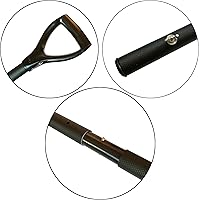 Vista 7 de CooB Herramienta de detección de metales con pala de arena de playa, pala de acero inoxidable para detectar tesoros, poste de mango de fibra