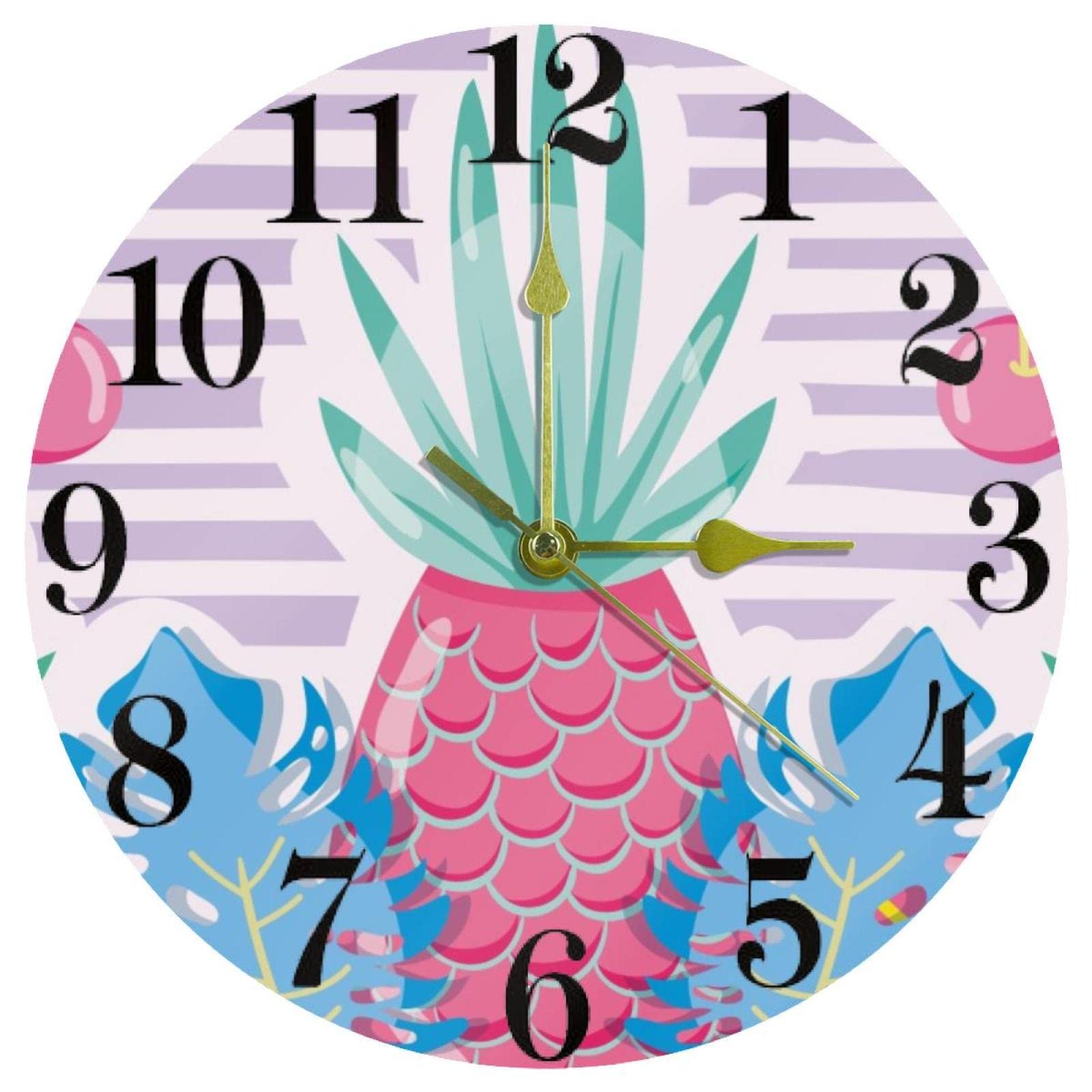 Horloge murale à quartz silencieuse idéale pour embellir la cuisine ou le salon familial
