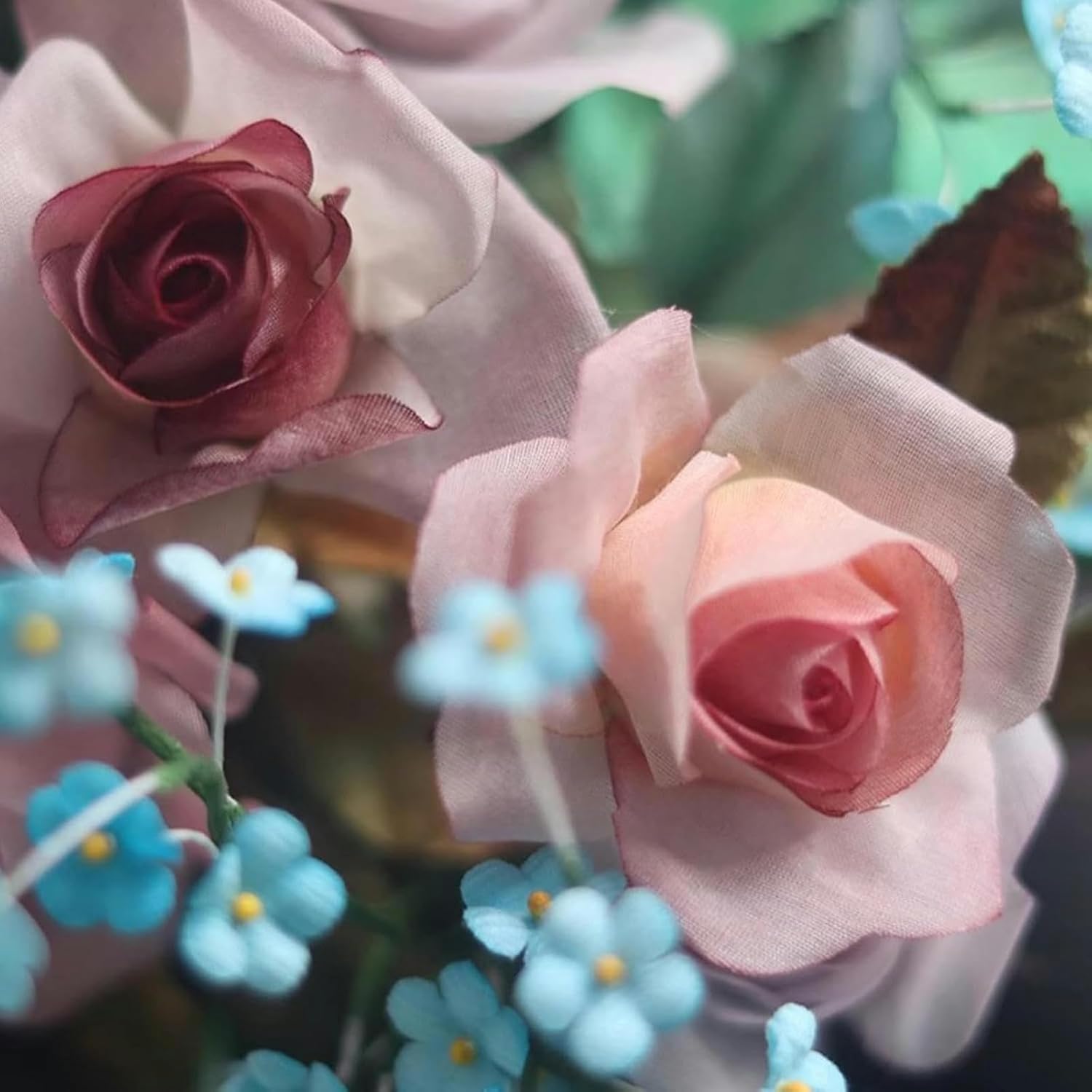 Electric Fabric Flower Maker, 30 Ironing Heads Artificial Flower Ironing Machine, Temperature Adjustable from 60 to 360°, Sandalwood Handle, for Making Fake Flower