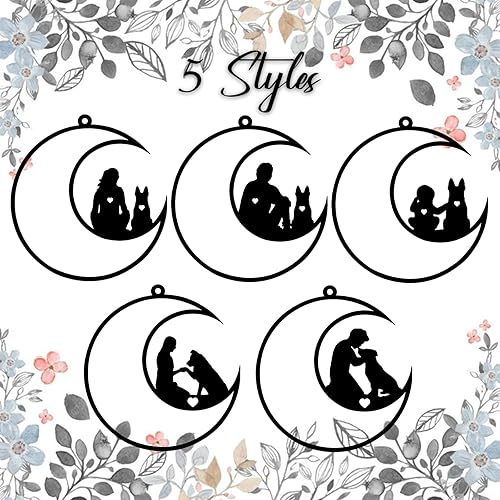 Vista 14 de xrlsg Atrapasoles conmemorativo personalizado para perros con nombre personalizado, razas de perros, adorno para pérdida de condolencias de perros