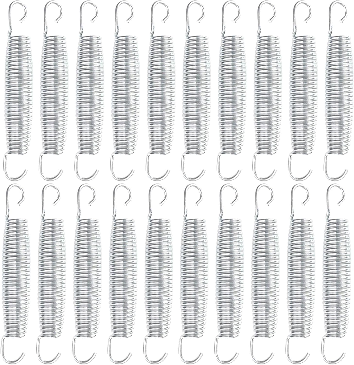 20pcs Fitness Trampoline Springs - Commercial Trampoline Accessories Springs - Spare Parts for Outdoor Family Activities 10cm/4"