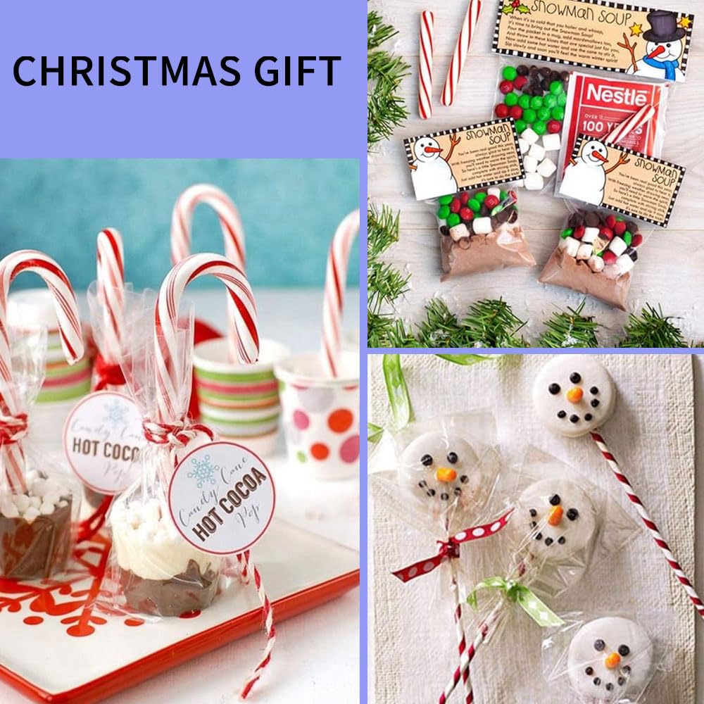 Giznzg Lot De 100 Sachet Plastique Transparent, Sachet Bonbon