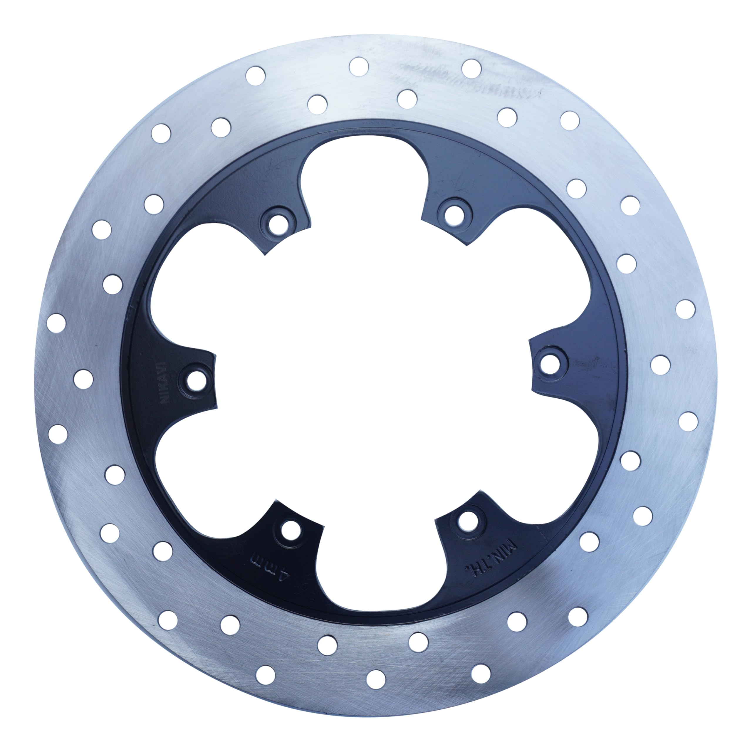 NIKAVI DBP05A Front Brake Disc Plate Compatible for Bajajj Pulsar 150 – Heavy Duty Front Disc Rotor Plate (Black) | High Performance, Rust Resistant & Durable Brake Disc