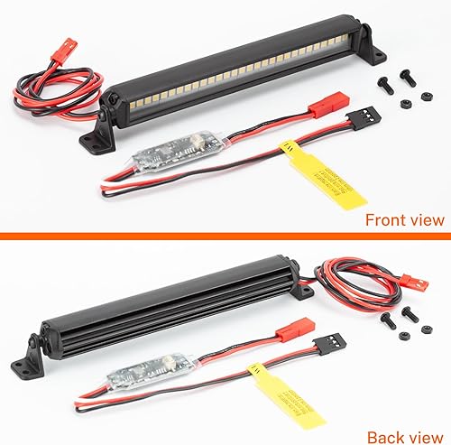 Miniatura 7 de Barra de luz RC 30 LED de 5.3 pulgadas de aluminio RC Luces RC Crawler Accesorios para Axial SCX10 Traxxas TRX4 TRX6 Arrma Senton Redcat GEN7 1/8