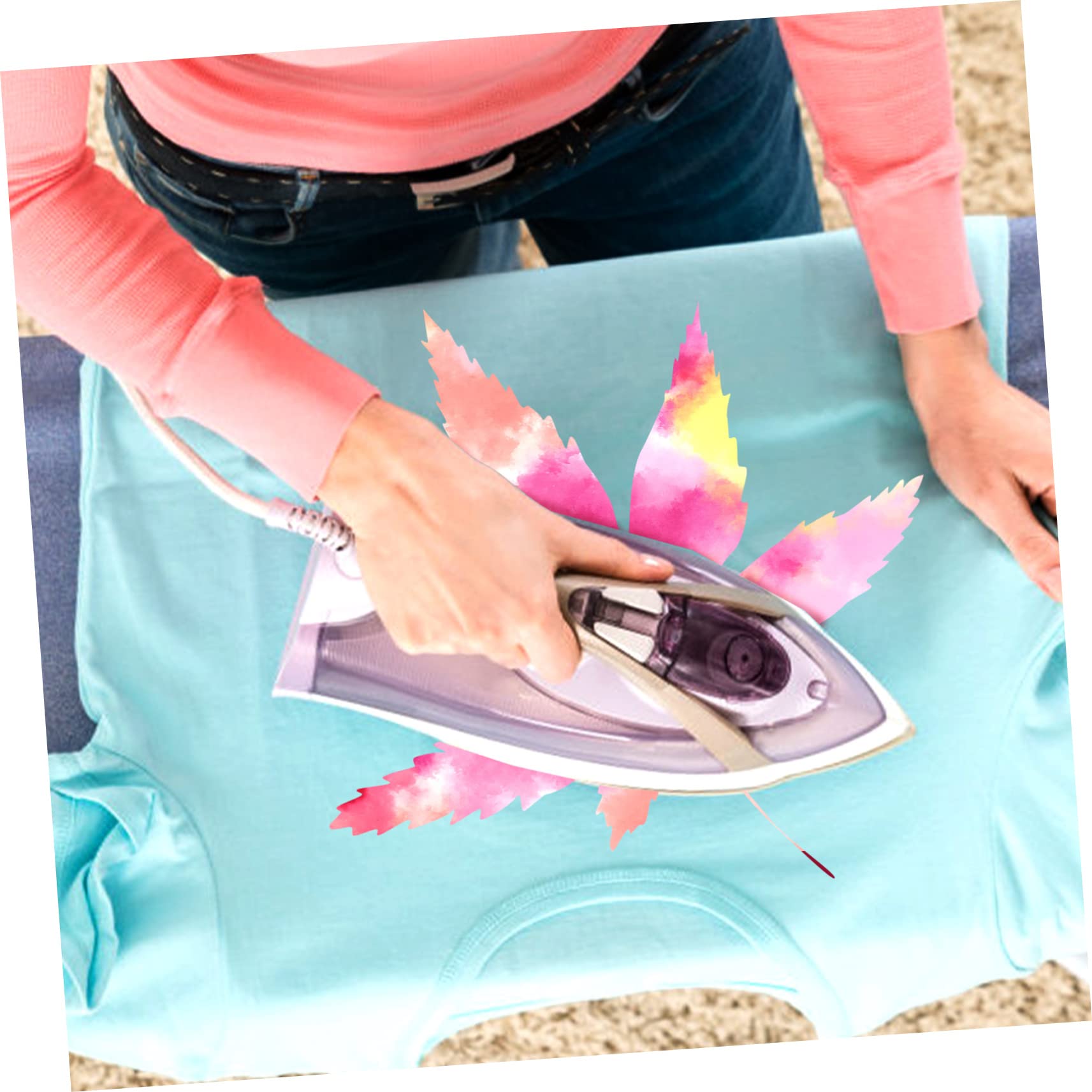 HOMSFOU 2 Sätze Teiliges Tie Dye Heat Transfer Vinyl Langlebige Bügelfolie Für Diy Shirts Vielseitig Verwendbar Für Textilien Sichere Und Praktische Plotterfolie Für Kreative 7 Stück * 2