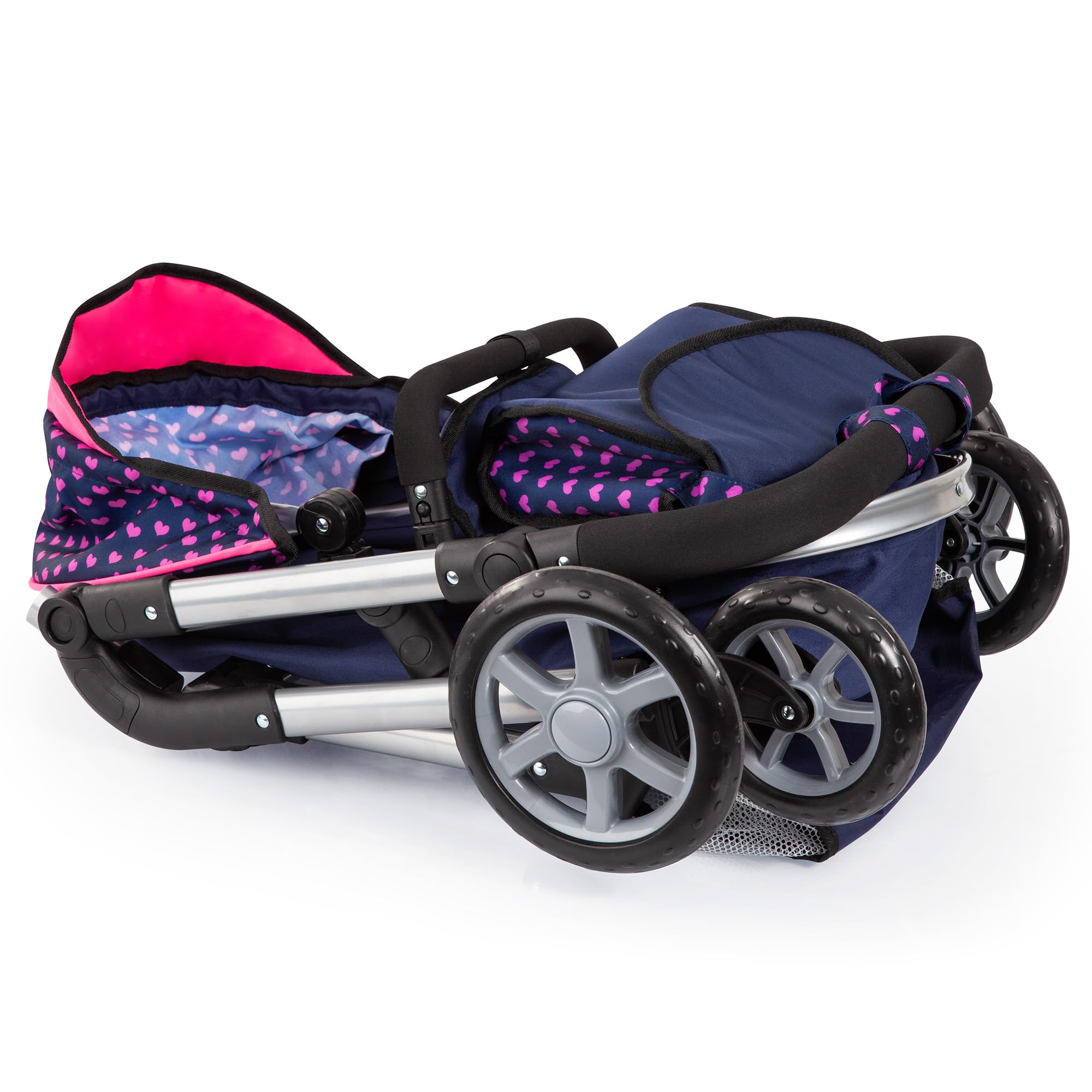 Bayer Design 18419AA Poppenwagen Neo Vario, wandelwagen, verstelbare en zwenkbaar duwstang, met tas