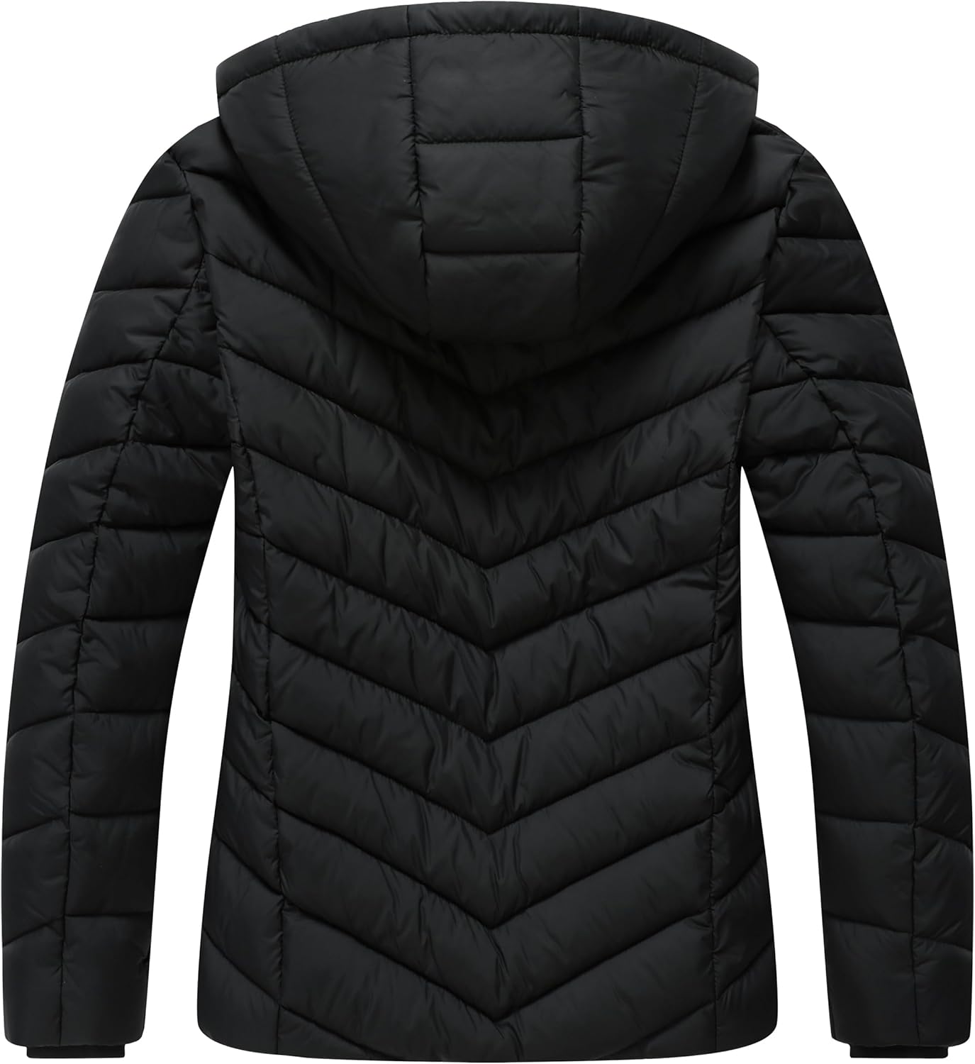 Women's Lightweight Quilted Down Coat | Waterproof, Windproof, Removable Hood, Warm Puffer Jacket for Winter - Image 3