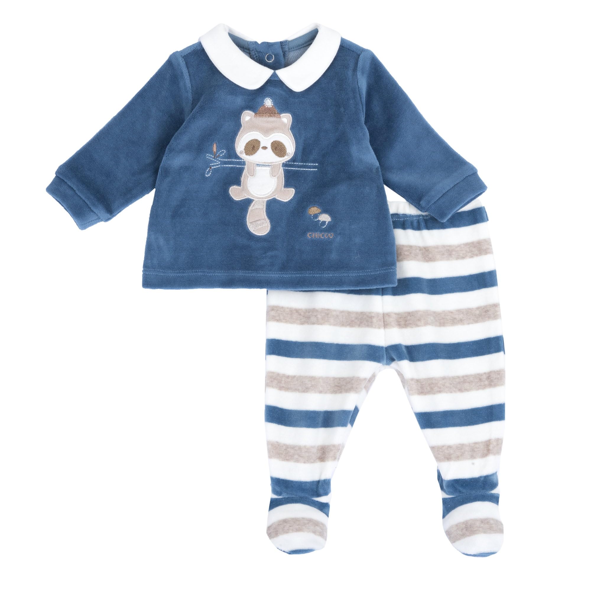 Chicco, Coprifasce e Ghettine, Completino Neonato con Comoda Apertura con Bottoncini, in Calda e Morbida Ciniglia Lavabile in Lavatrice, Abbigliamento Neonato 0-24 Mesi, Idee Regalo Neonato