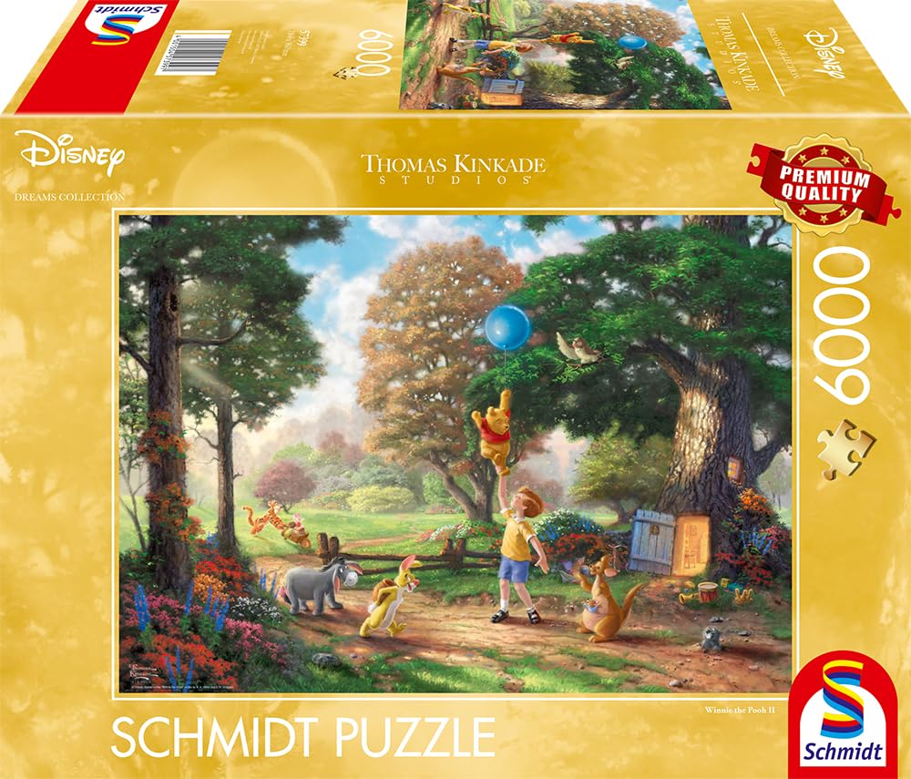 pooh⭐︎k Amazon.com: Schmidt Spiele 57399 Thomas Kinkade, Disney, Winnie