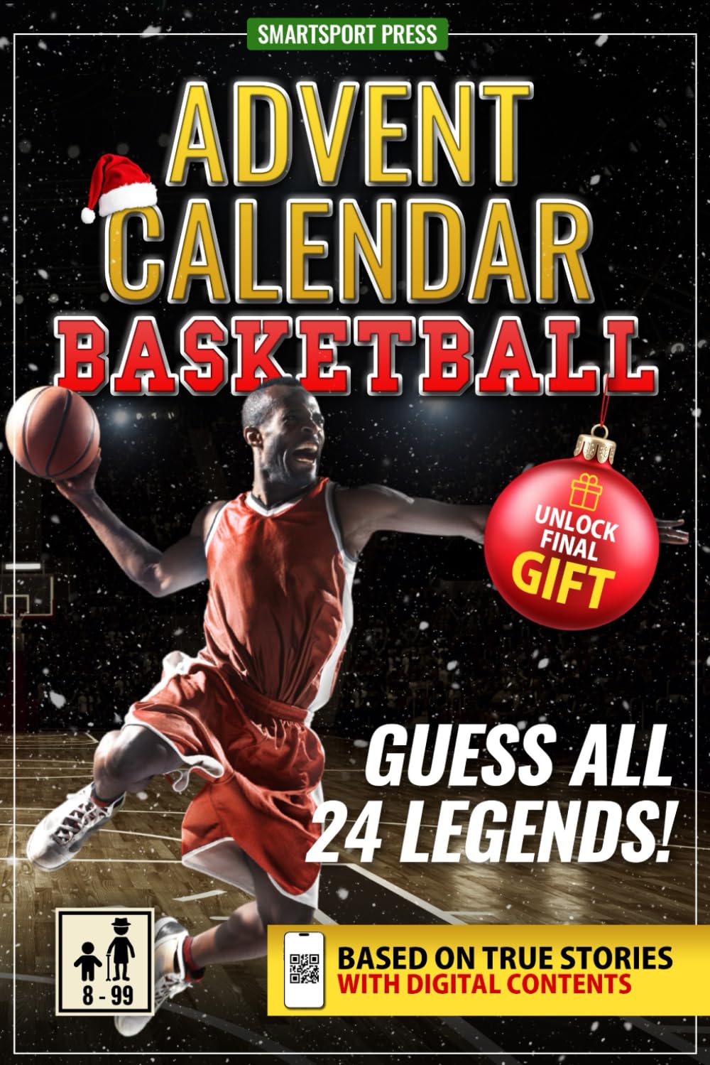 Basketball Advent Calendar: Guess The 24 Legends. Each Day an Epic Story. Scan the QR, Guess the Champion, and Collect Unique Digital Cards. Includes