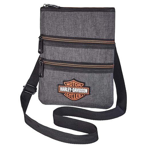 Harley-Davidson Women's Heather Gray X-Body Cross-Body Crossbody Sling Purse