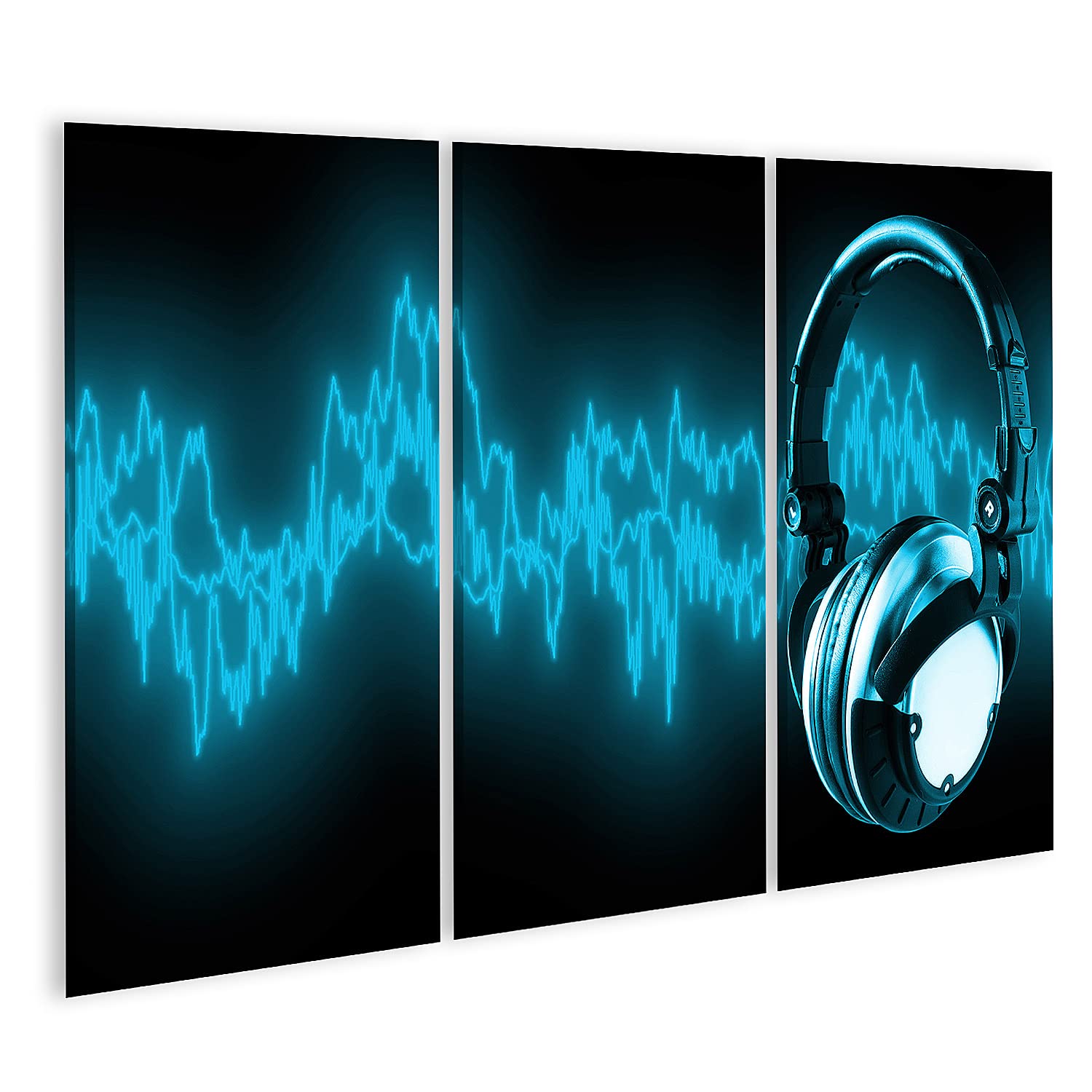 islandburner Prime - Quadro su tela, motivo: ascolto musica, formato XXL, poster da parete