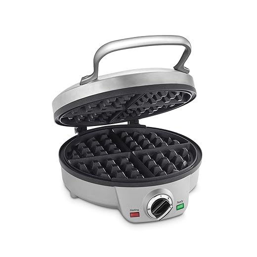 Cuisinart Maker Waffle Iron, Round, Silver