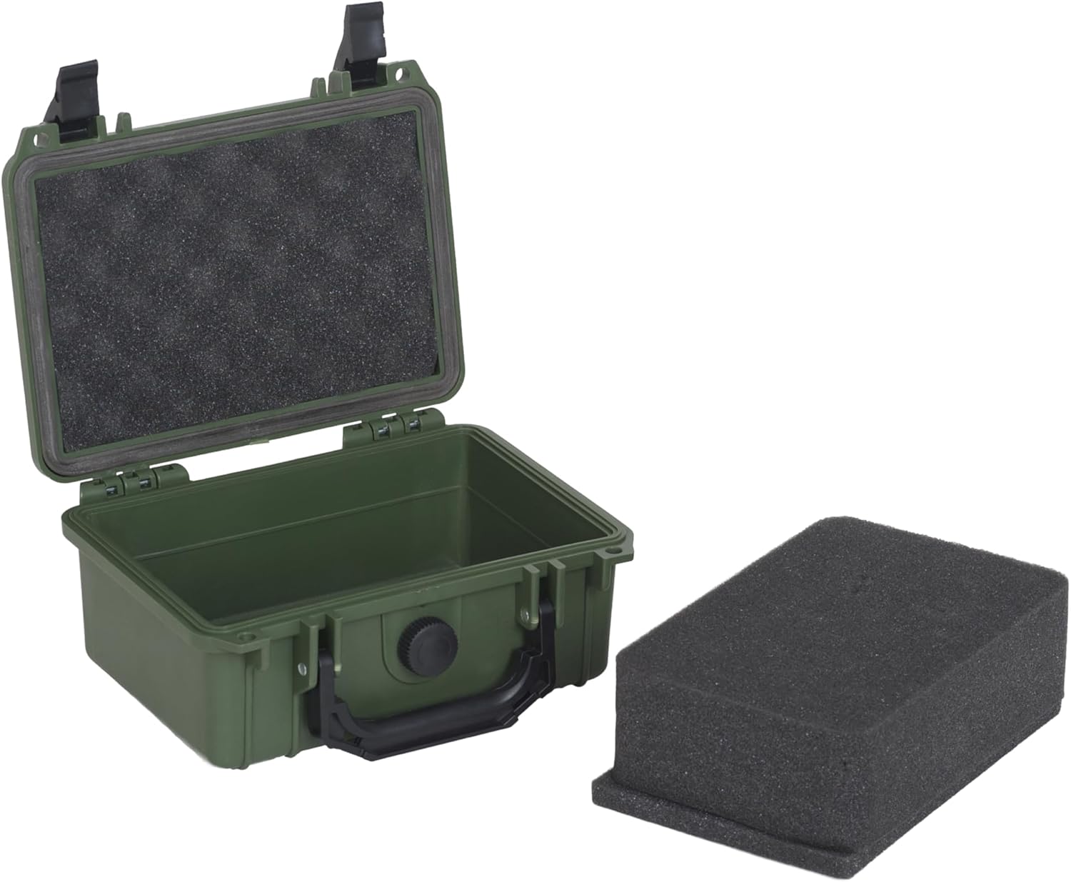 MEIJIA IP67 waterproof hard compact case,Customizable Fit Foam,8.12”x6.56”x 3.56”,Fit Use of Drones, Cameras,Equipments,lens (Green) - Image 5