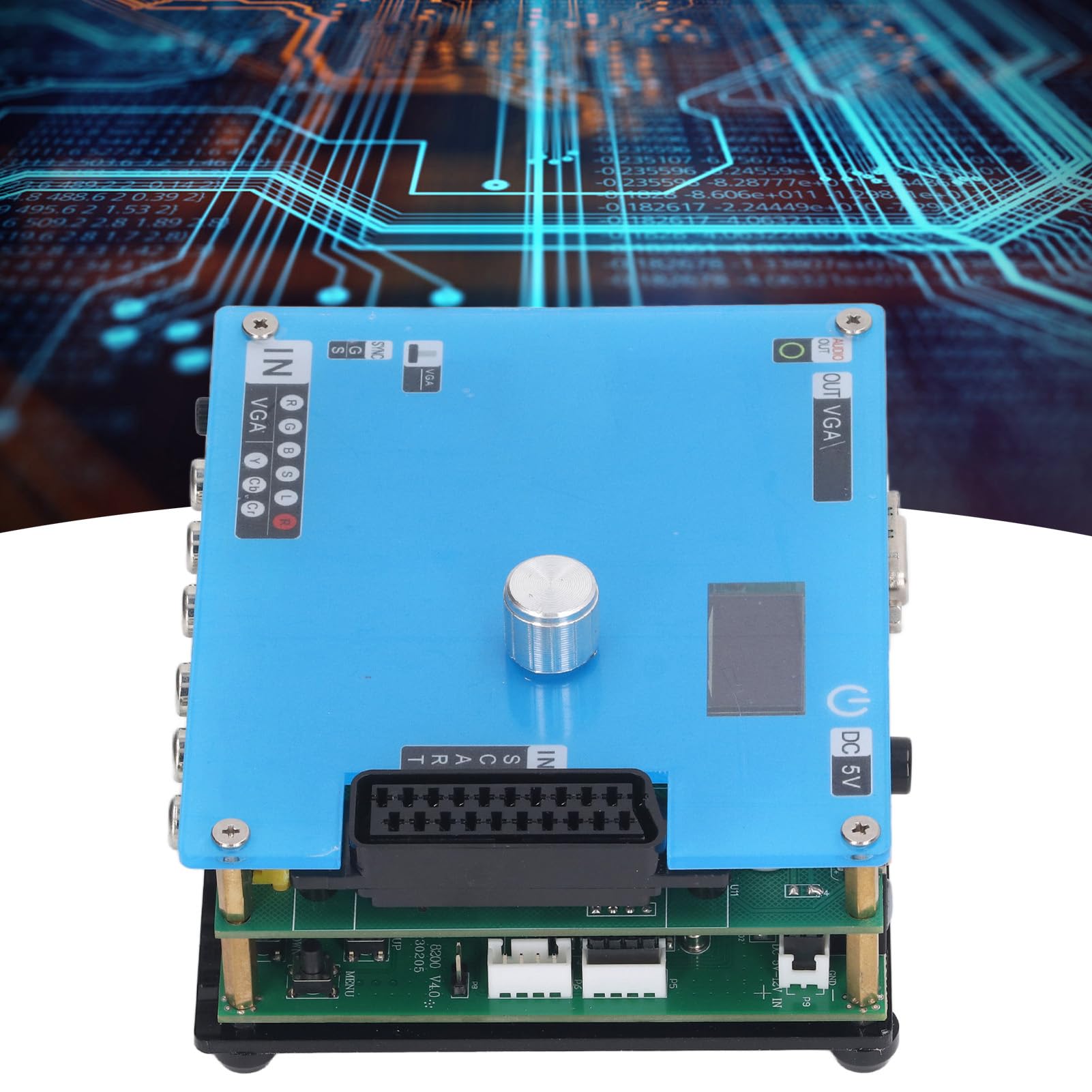 Elprico LCD GBSC Convertidor Posición de Imagen Ajustable Función OSD Concierto de Video GBS GBS para Entusiastas de los Juegos Retro
