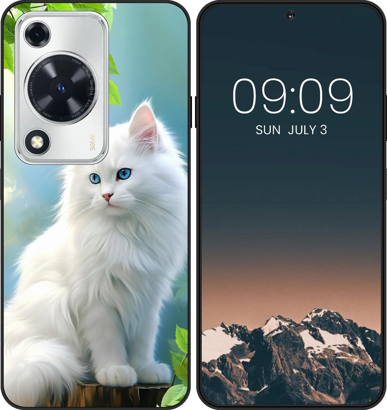 WUACYEAMING Cover per Huawei P8 Lite 2017/P9 Lite 2017,Cover Case in Silicone Trasparente Ultra Sottile e Leggera, Anti Ingiallimento Custodia con Antiurto, Anti-Graffio e Retro TPU-(Little Deer