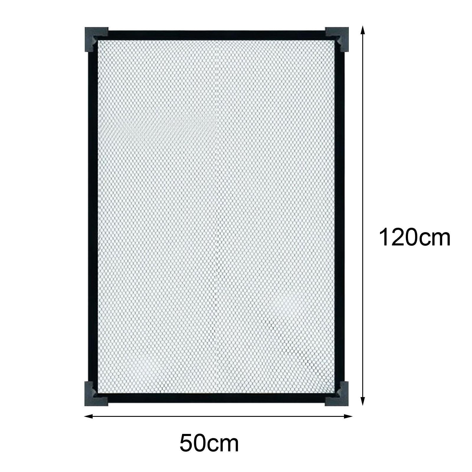 Schermo dell'acquario Coperchio Superiore Coperchio Superiore Anti Salto Parte Superiore in Rete per Acquario Kit Fai da Te Accessorio per Protezione, 120x50 cm