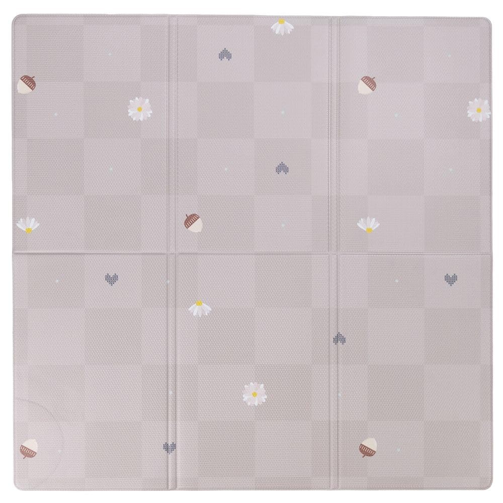Taf Toys Fold & Play Checkers Mat - Reversible Foam Playmat - Ultra-Durable, Waterproof, Cushioned Surface, Foldable - Ideal for Babies & Toddlers Playtime 140 x 140cm