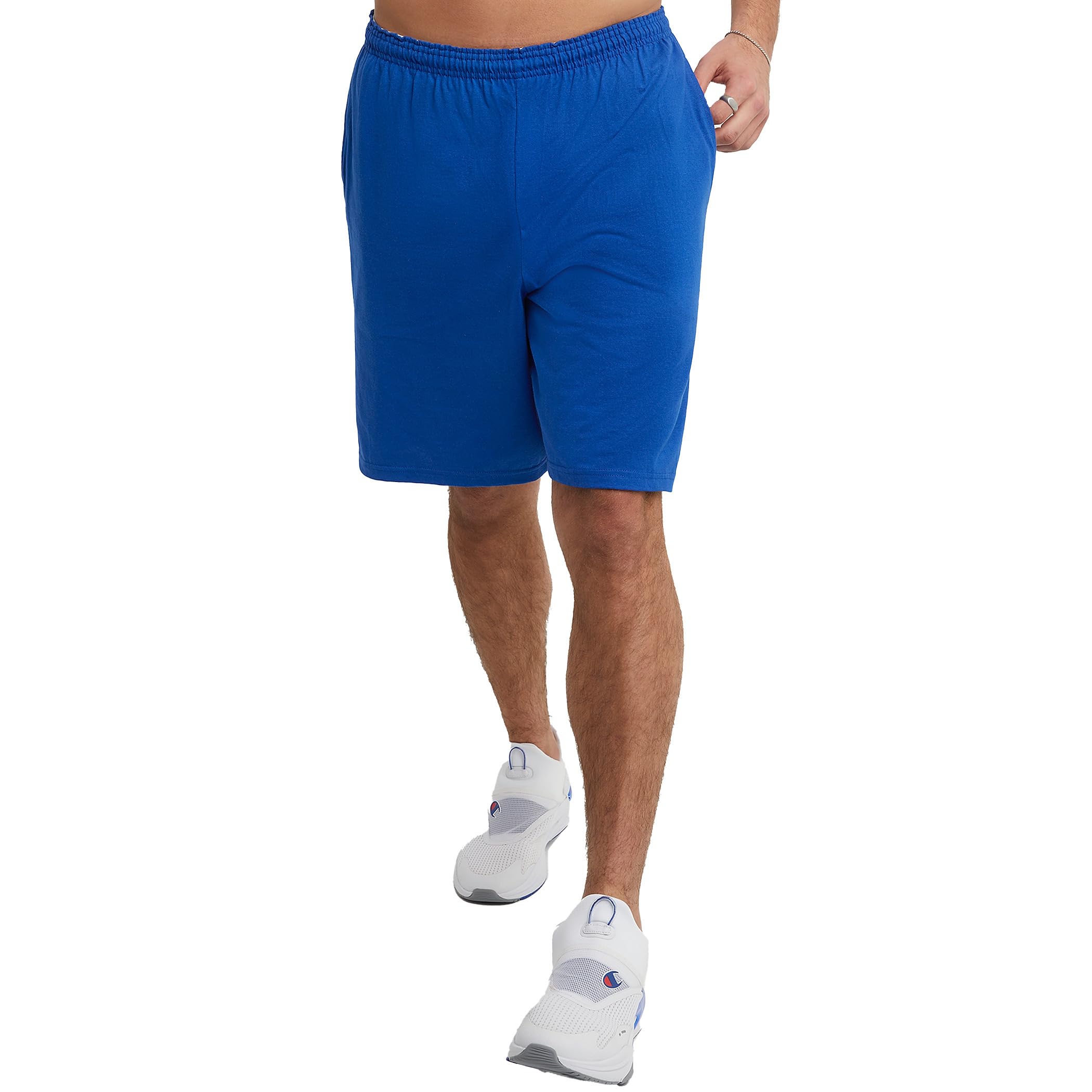 Champion Men's Jersey Short with Pockets Shorts, Surf the Web, XXL
