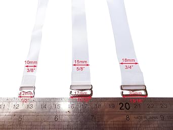 Invisible Clear Bra Shoulder Straps Replacement 46cm Adjustable with Metal Hook