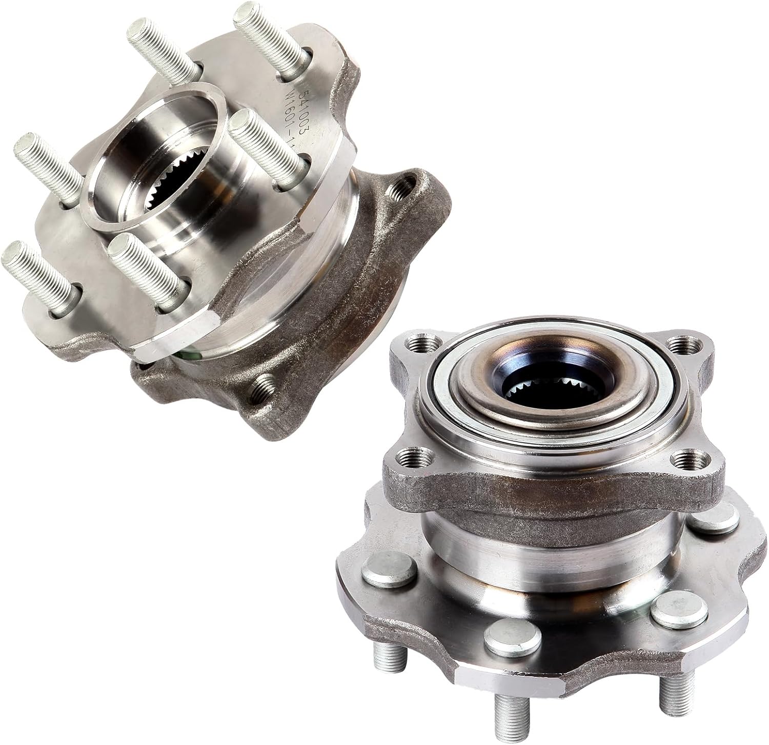 SCITOO 2PCs Wheel Hub Assembly SCITOO Bearing and Wheel Hub Set Fits 2005-2009 for Nissan Pathfinder Rear Hub Bearing with 541003