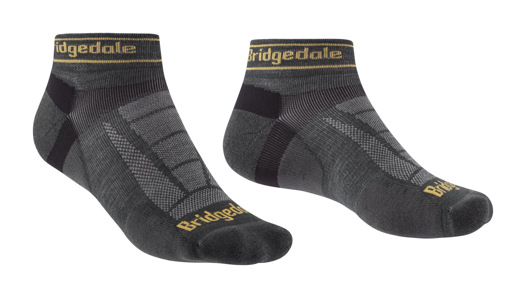 Bridgedale Socks Bridgedale Men's Ultra-Lightweight T2 Merino Low Run SocksUk: 6-8.5Gunmetal Grey from B&Q