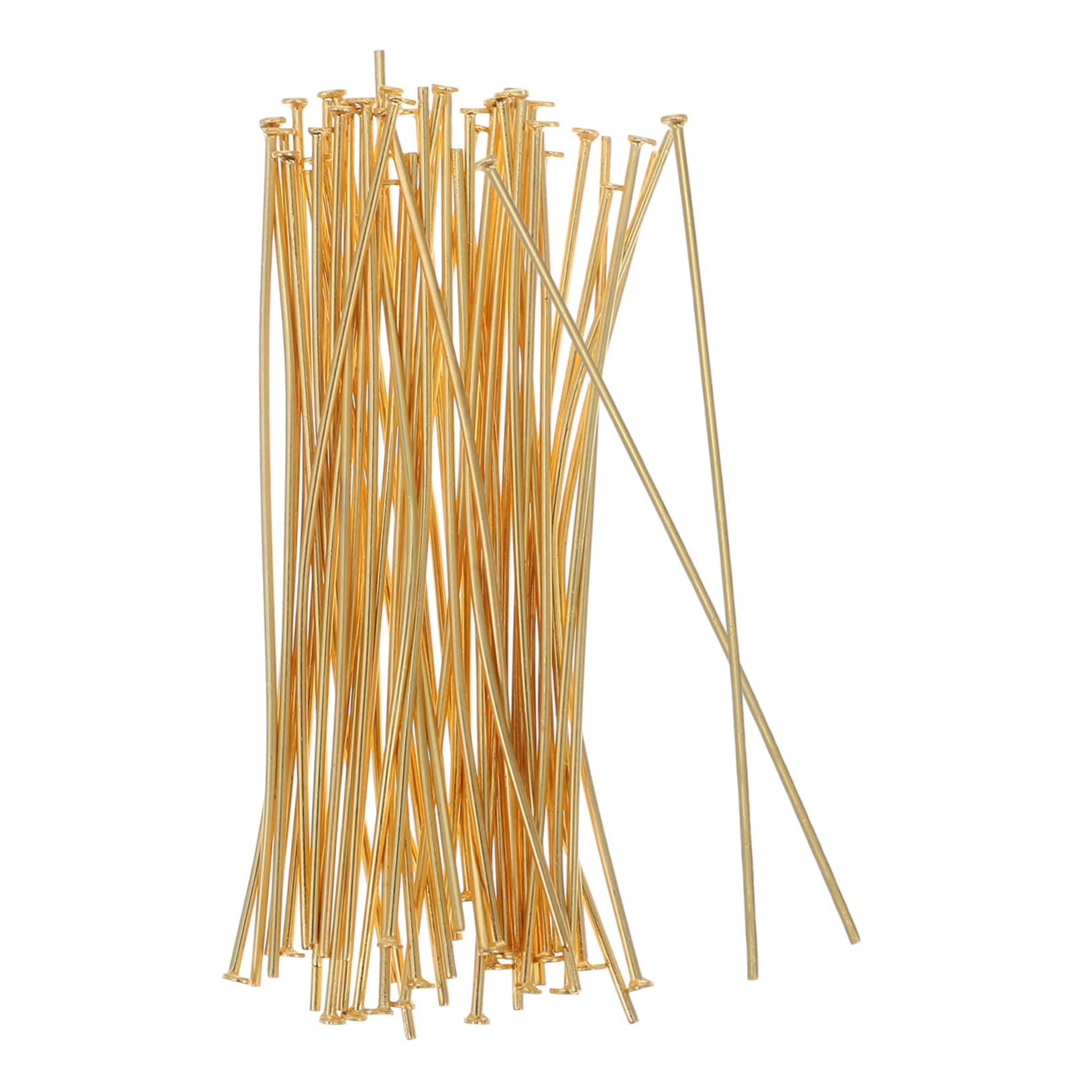 SEWACC 50pcs Stainless Steel Jewelry Making Head Pins Flat Pins for DIY Earrings Necklaces Bracelets
