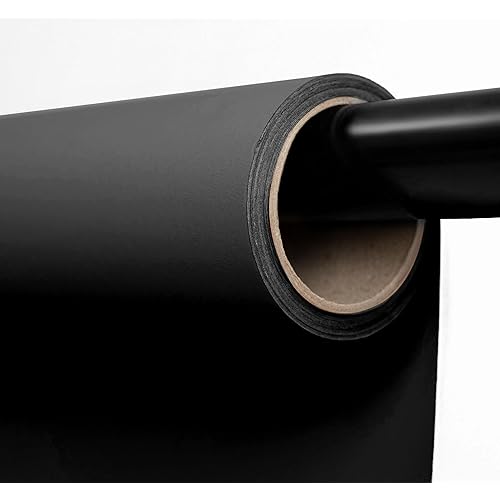 Kate Seamless Paper Backdrop Black Seamless Backdrop Paper Rolls (86''x32.8' Jet)