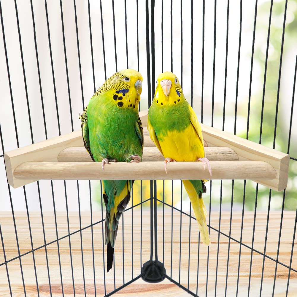 Litewoo Vogel-Sitzstange, Eck-Plattform-Ständer für Vögel, Wellensittiche, Sittiche, Nymphensittiche, Sittiche, Sittiche, Sittiche, Sit
