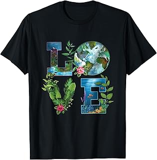 Love world earth Day shirt for women,men and kids Earth Day Planet Anniversary Earth Day Everyday Women Men T-Shirt Small