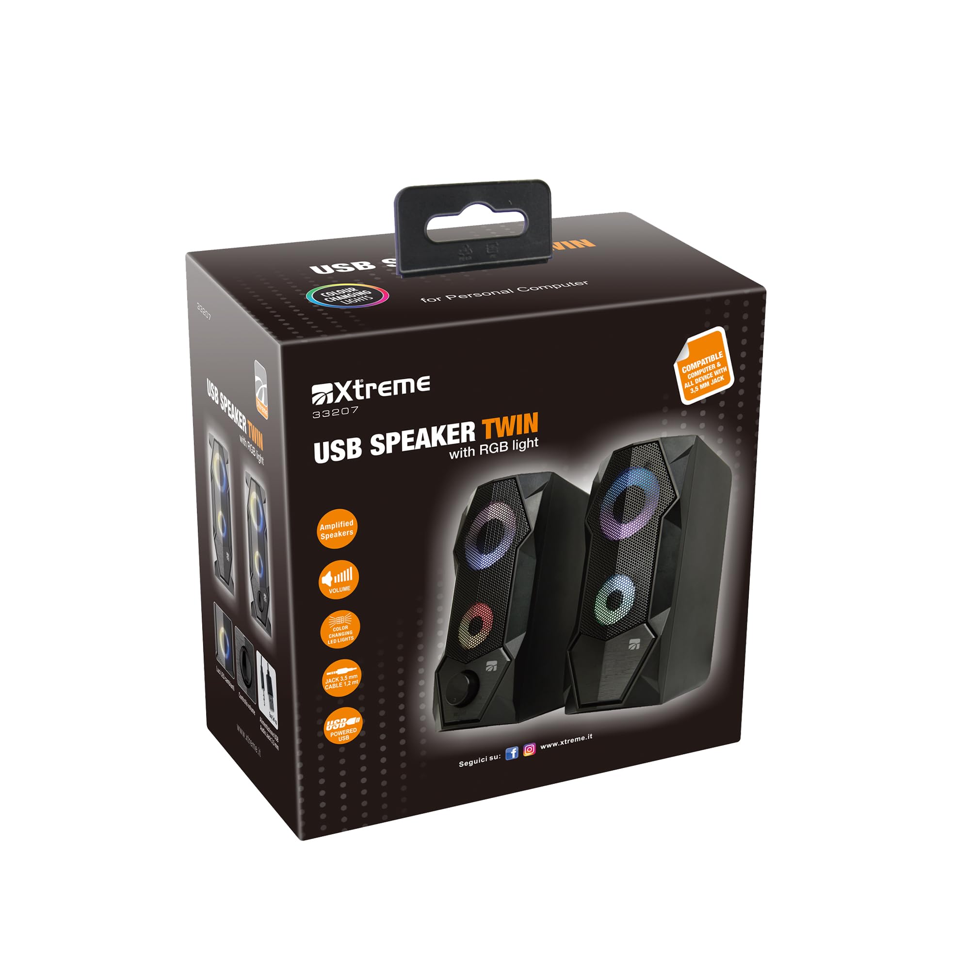 PAIRE D'ENCEINTE A JET D'EAU SPEAKER POUR MOBILE ORDINATEUR PC MP3