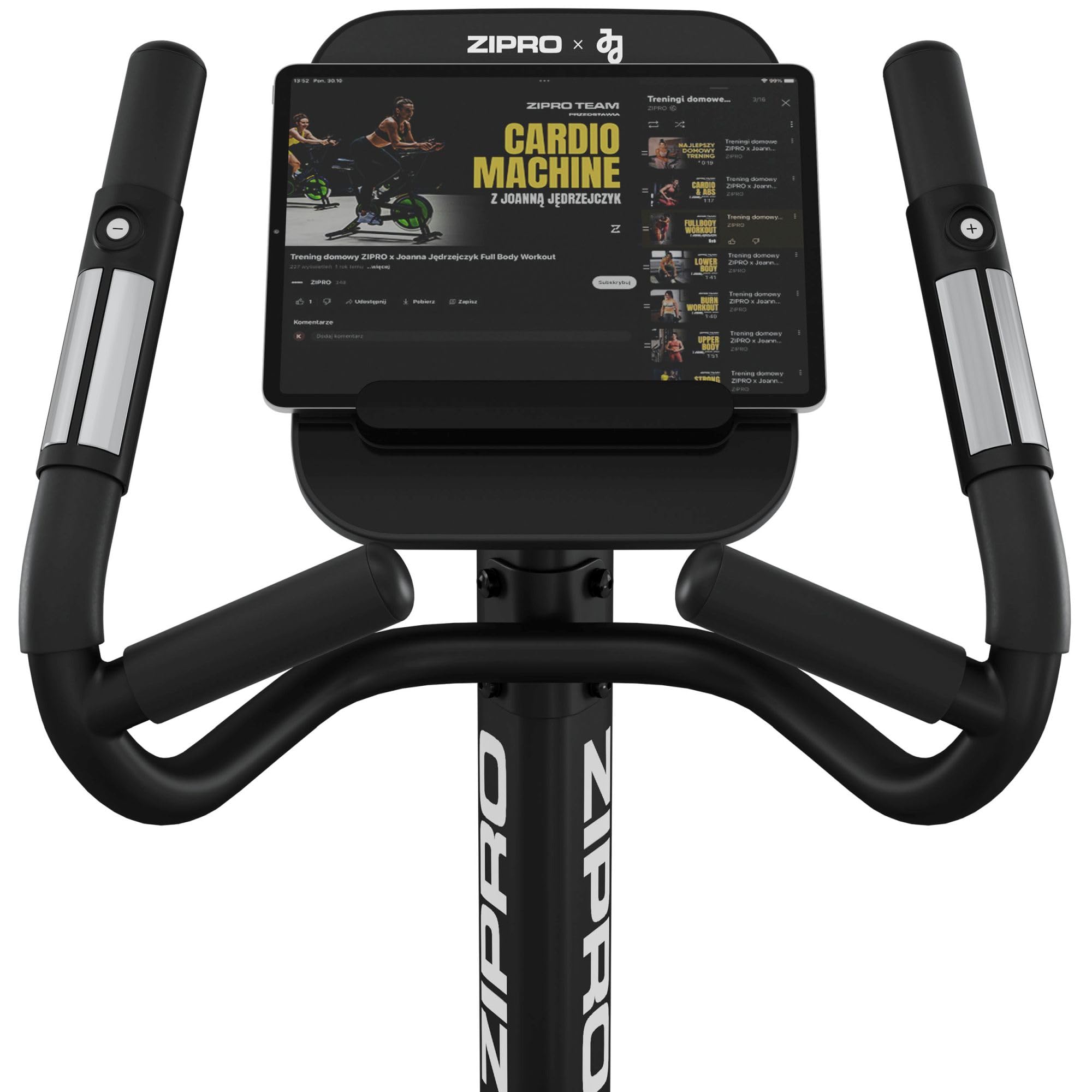 Zipro Rower treningowy Strike Gold, ergometr do fitnessu, magnetyczny trener rowerowy, ergometr do 150 kg, rower do użytku wewnętrznego, rower treningowy do domu, ergometr rowerowy, przewodowy