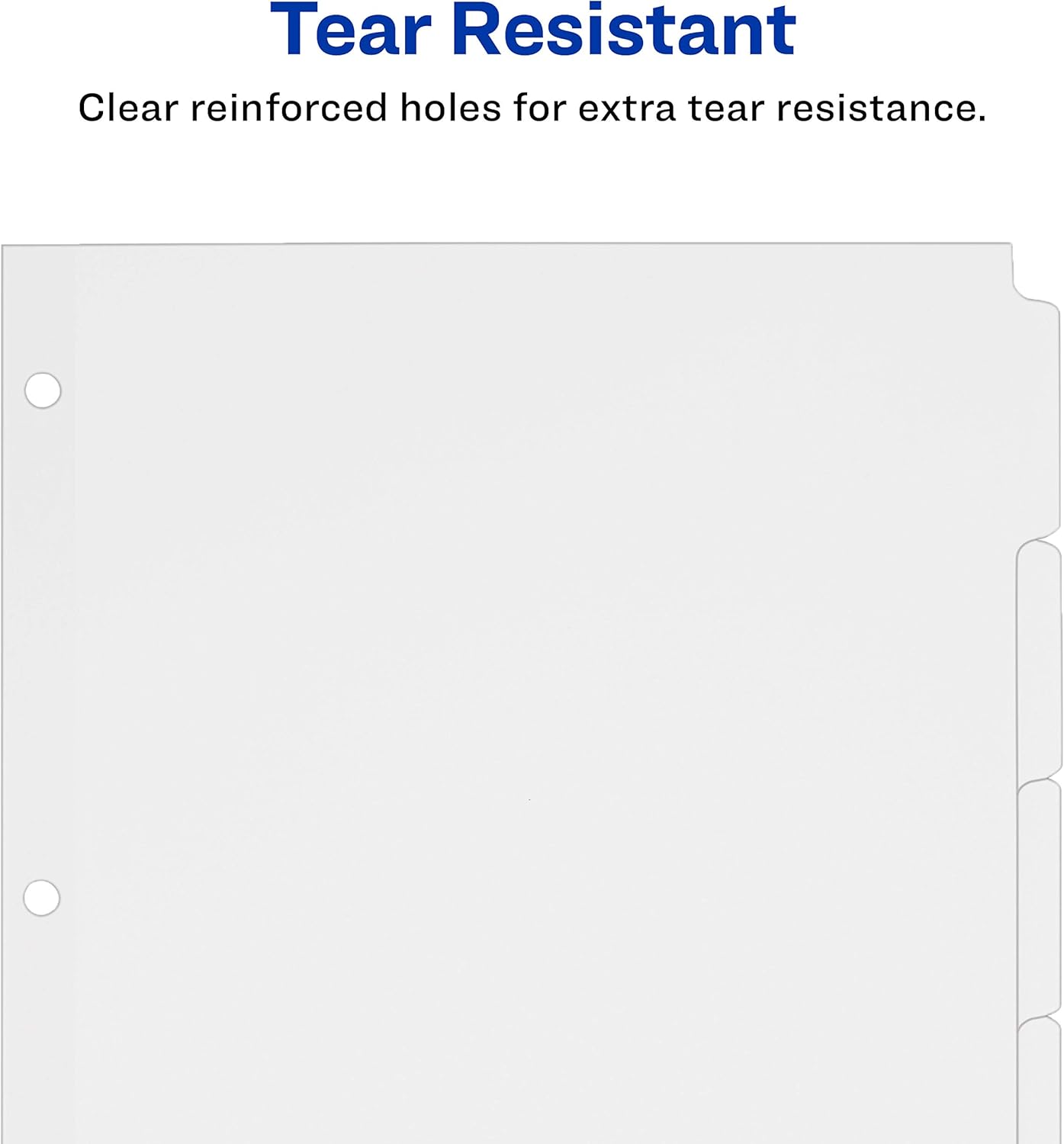 Avery 5-Tab Binder Dividers, Write-On Plain Tabs, 36 Sets (11506), White : Binder Index Dividers : Office Products