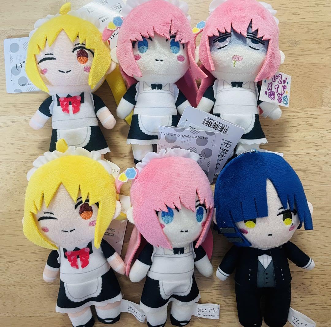 ぼっち・ざ・ろっく！　デフォルメぬいぐるみ メイド喫茶 コンプセット 後藤ひとり】ぼっち・ざ・ろっく！ デフォルメぬいぐるみ メイド