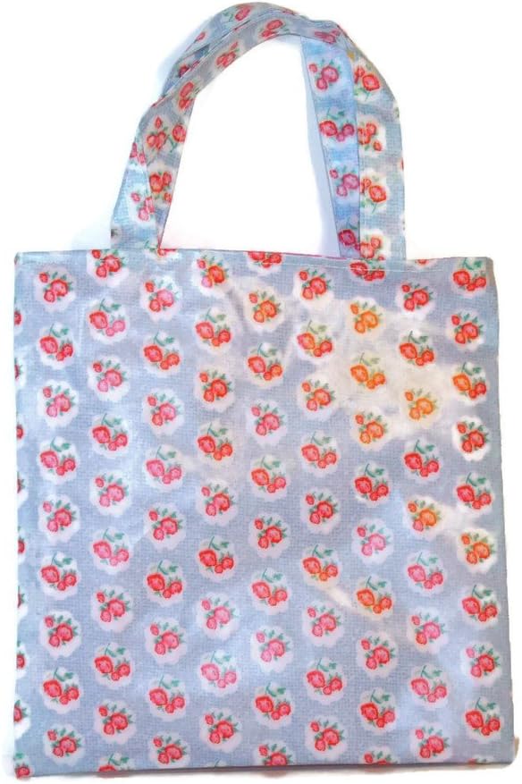 Cute Holic Kids Reusable Grocery Tote Shopping Bag, Flower Print