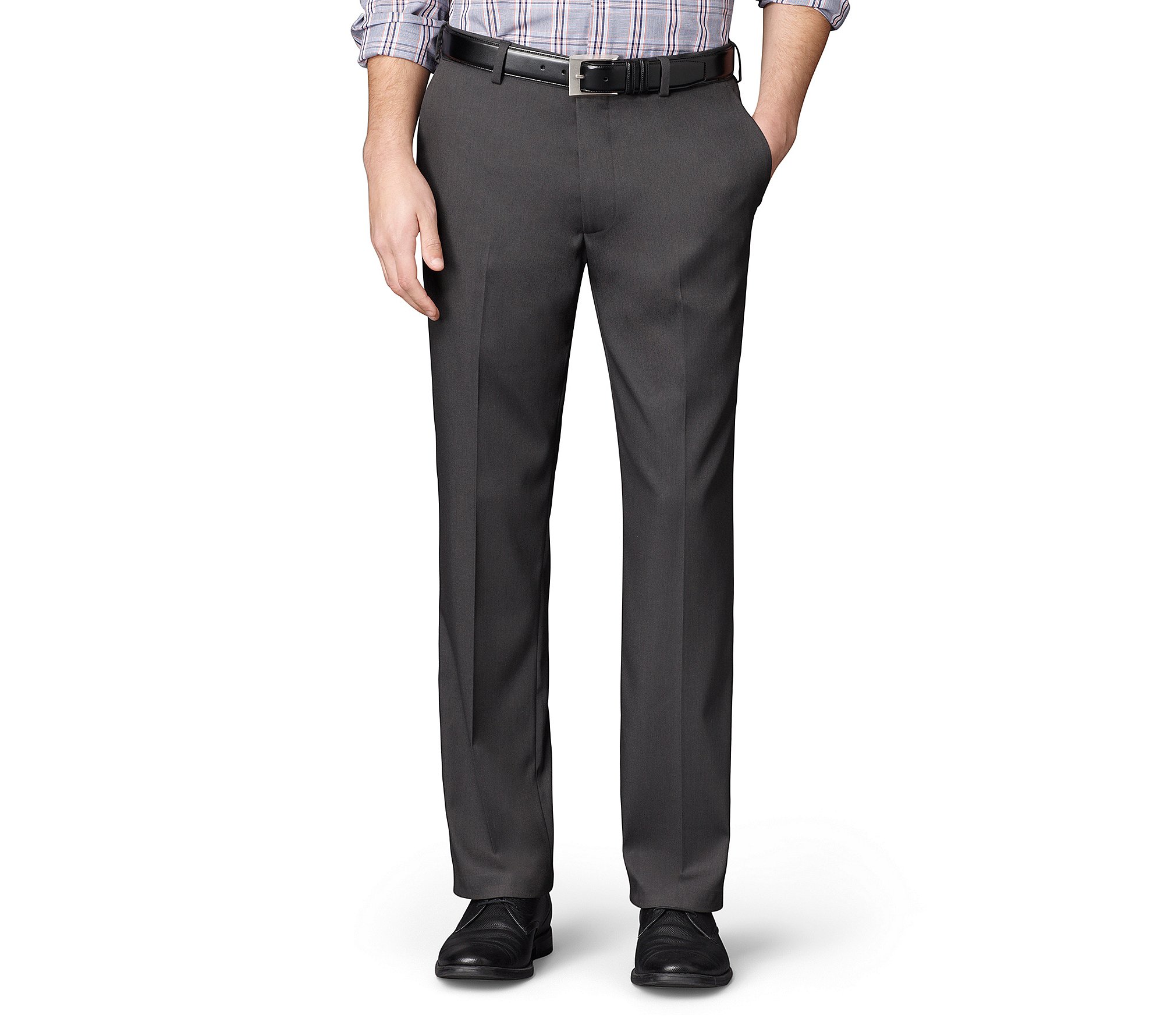 Van Heusen Mens Premium No Iron Straight Fit Flat Front Pant