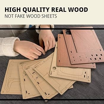 Amazon | WOODSUM 完全機能木製3DパズルスマートフォンテレビDIYキット