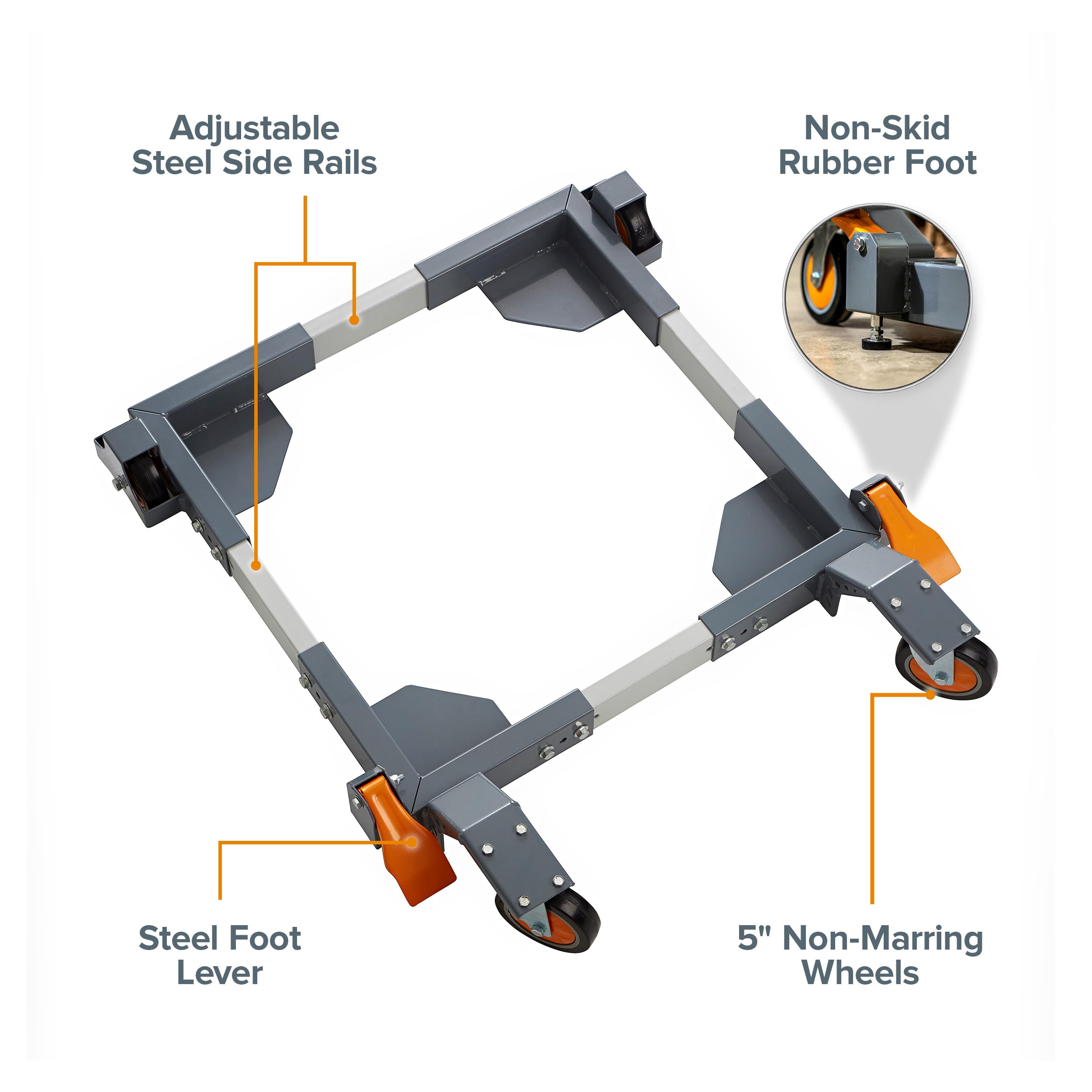 Bora Mobile Base - Heavy Duty 1500lb Capacity -2 Bora Mobile Base - Heavy Duty 1500lb Capacity -2