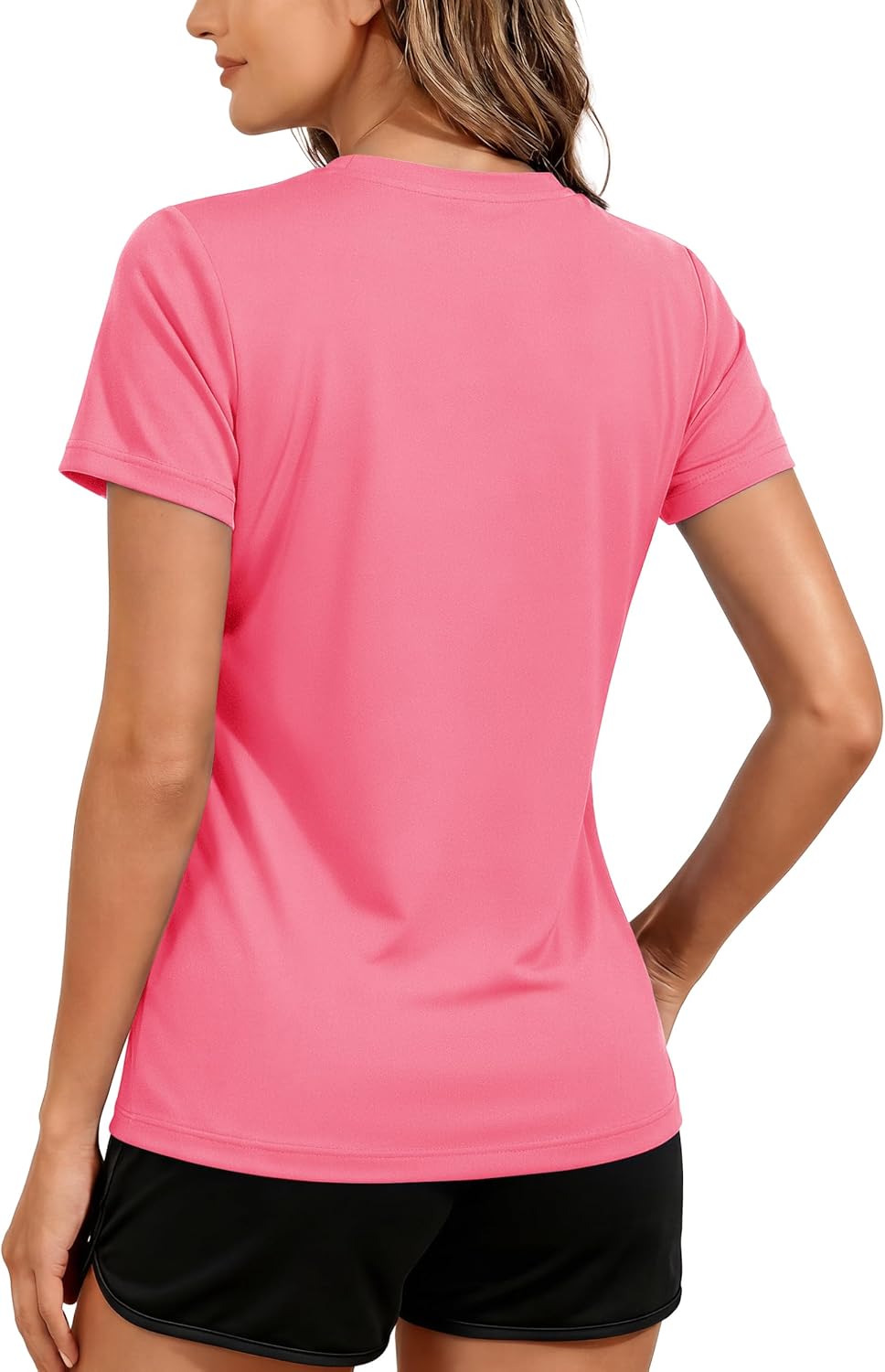 TACVASEN Women's Short Sleeve Workout Shirts UPF 50+ Sun Protection Quick Dry Athletic Tops for Running Gym Tee - Image 2