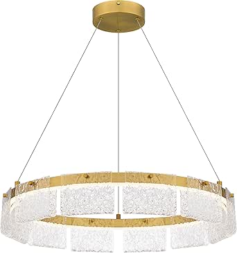 Quoizel Alice Integrated LED Brushed Gold Pendant Light