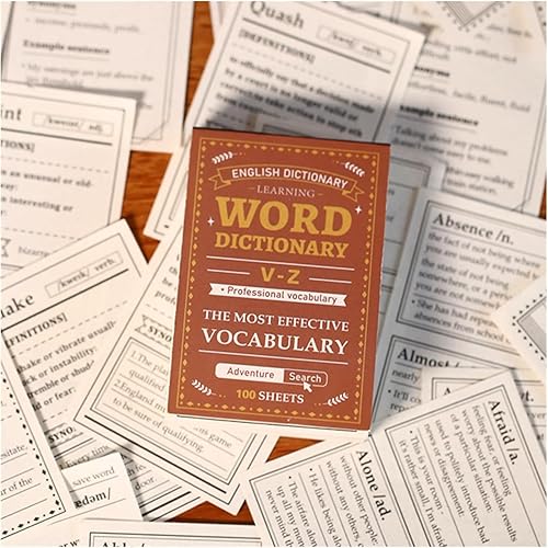 Vintage Aesthetic Scrapbook Kit, Scrapbook Paper, 100 Pieces, Word and Phrase Magazine Accessories, DIY Scrapbook Album, Collage, Magazine,