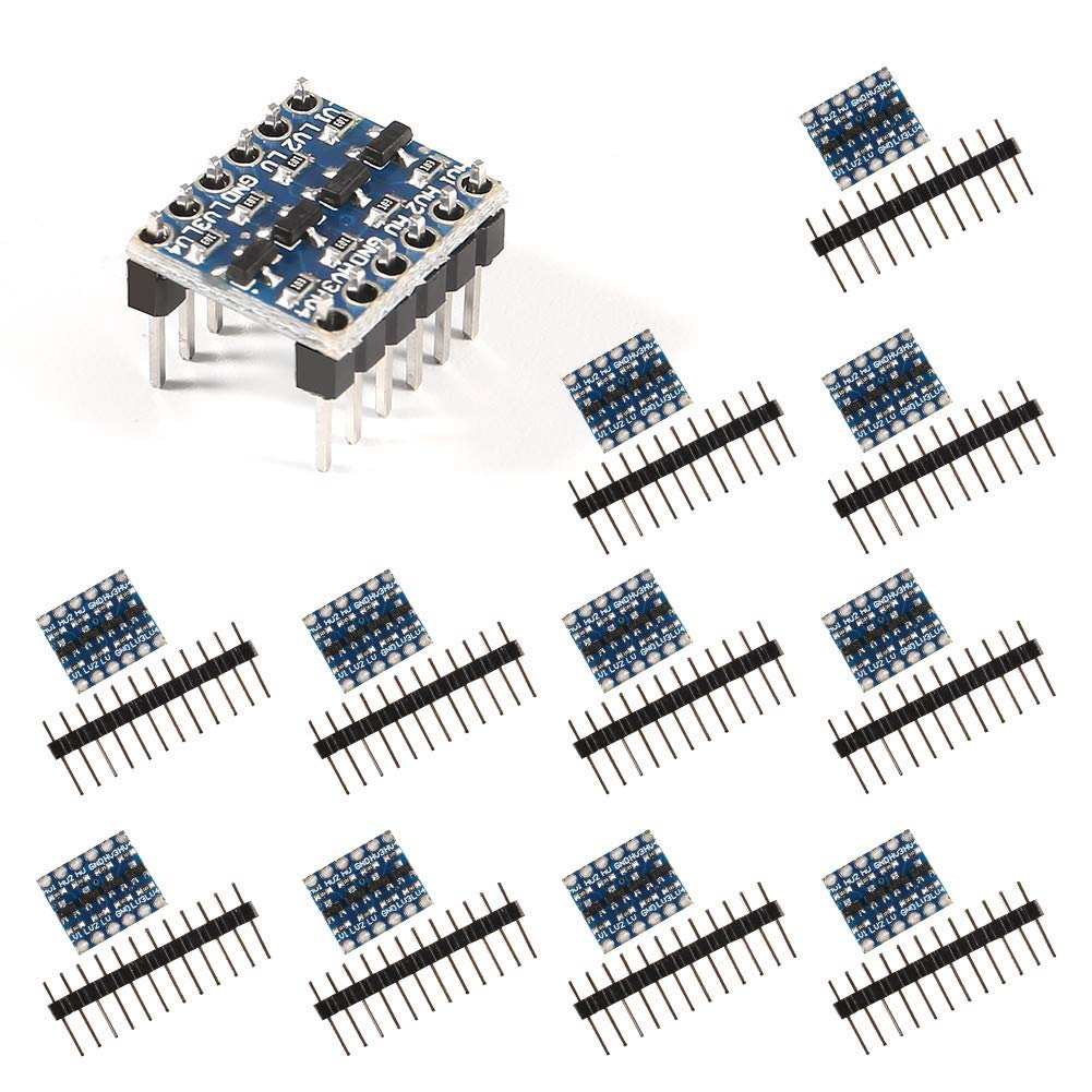 ACEIRMC 12pcs 4 Channels IIC I2C Logic Level Converter Bi-Directional Module 3.3V to 5V Shifter for Arduino-image-25