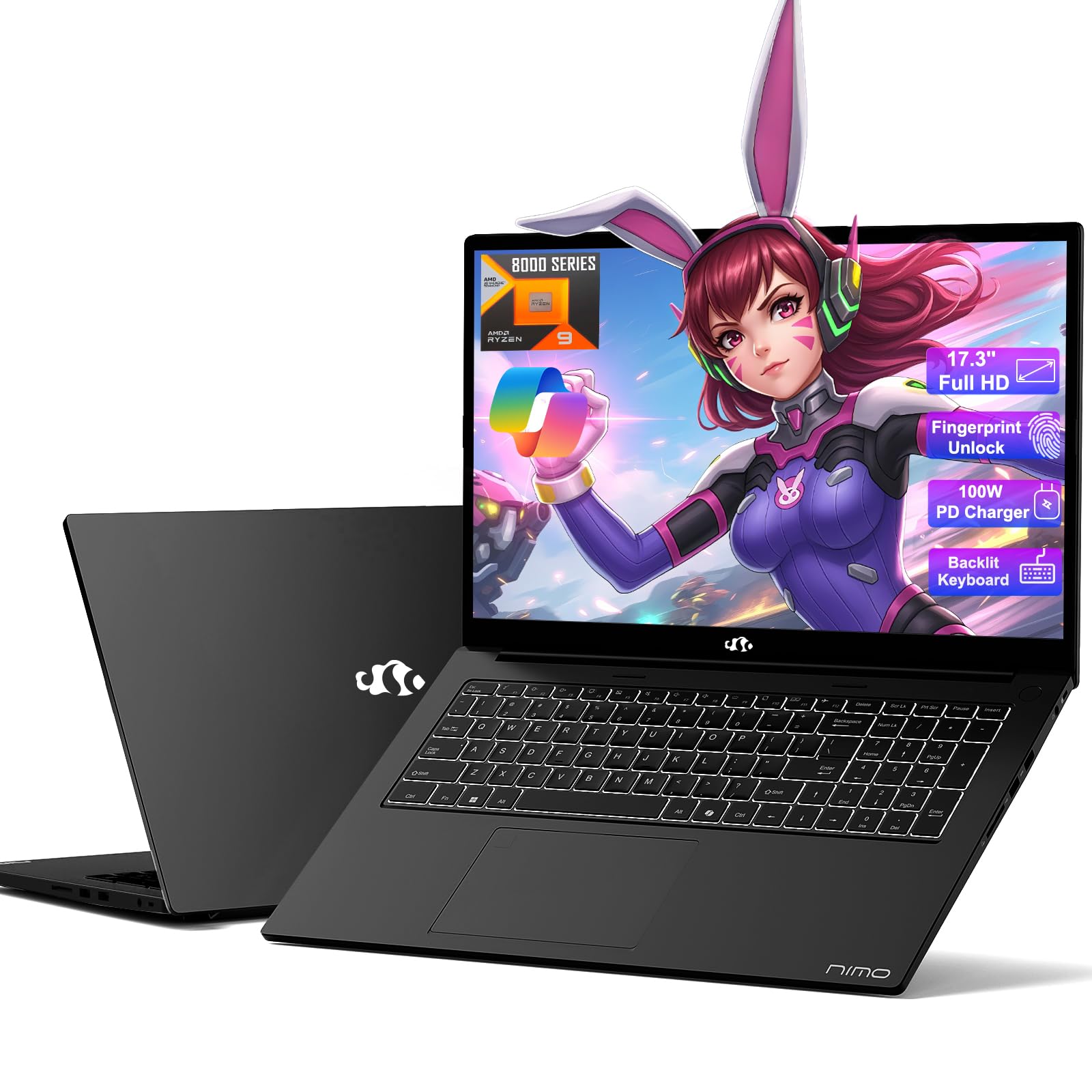 Amazon.com: NIMO 17.3” Business-Laptop Ryzen 9 8945HS, 16GB RAM
