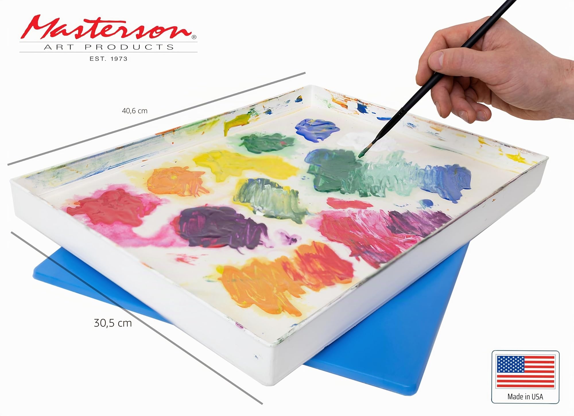Masterson Artiste Palette Seal 16 x 12, Acrylique, Blanc, Pack Basique